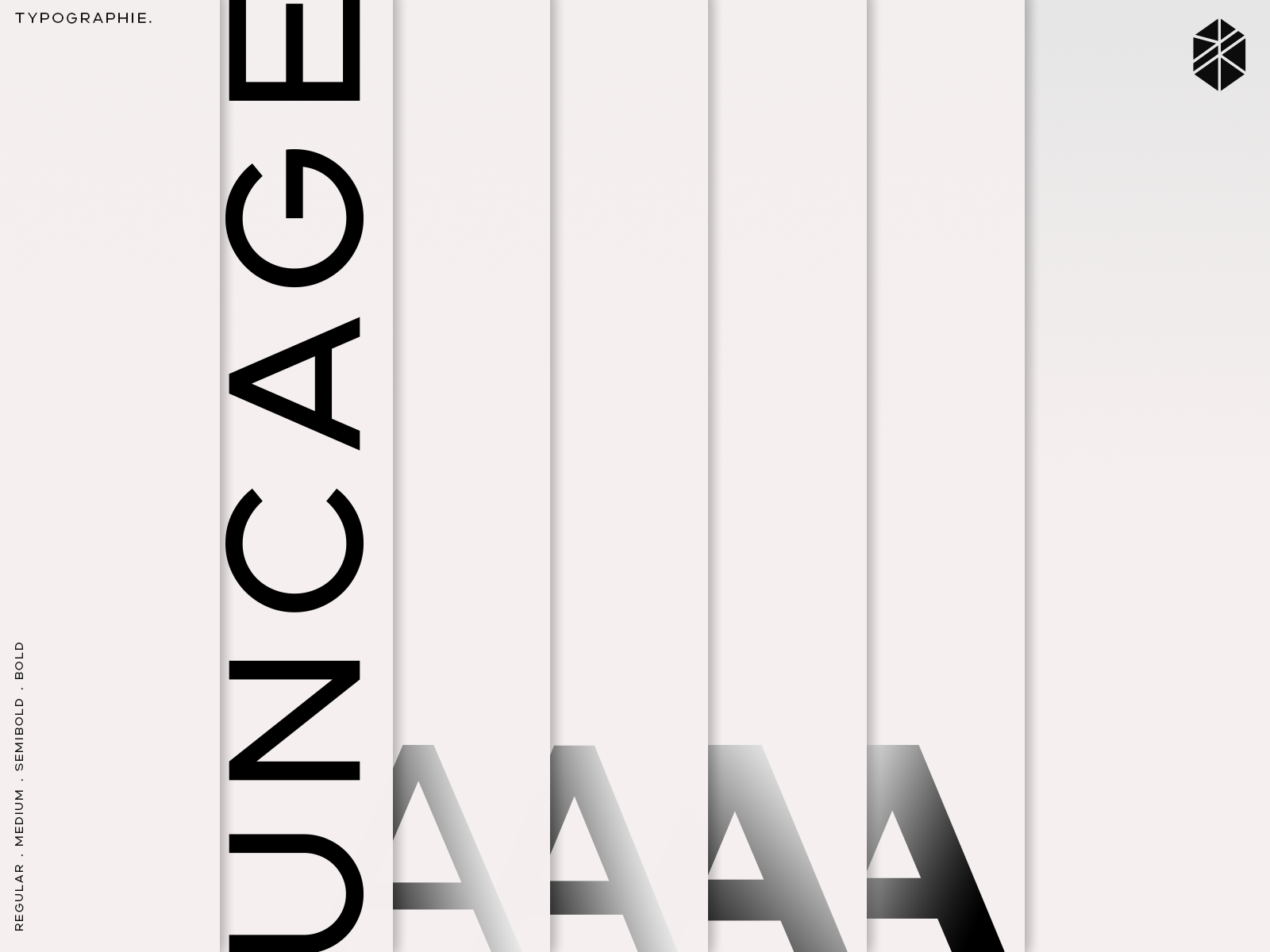 Specimen typographique Uncage
